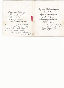 Birthday Card from Dennis to Ron