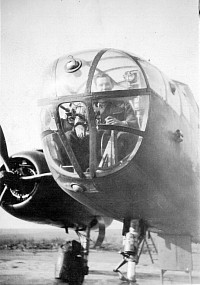 Dennis Smith in a B25 Mitchell