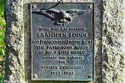 Gransden Lodge memorial to 405 Squadron