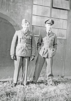 Dennis Smith with unknown officer