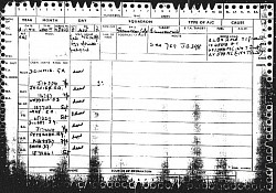 Loss card, Lancaster ND-423 14.1.1944
